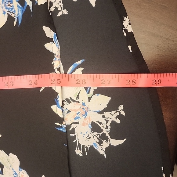 41 Hawthorn - Black, Cream, Green, 3/4 Sleeve Blouse, Size Large - Picture 9 of 9